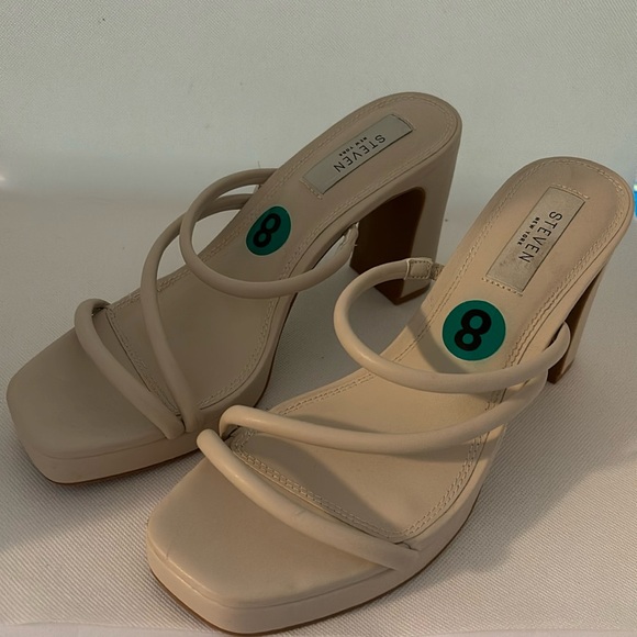 NWT Steven New York sandal platform heel - size 8 - Picture 1 of 8